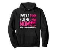 I Wear Pink For My Mom Breast Cancer Awareness Dinosaur Pullover Hoodie