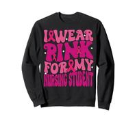 I Wear Pink for My Nursing Student Breast Cancer Kids Sweatshirt