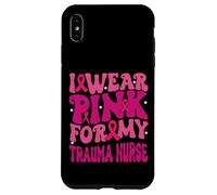 I Wear Pink for My Trauma Nurse Breast Cancer Kids Case for iPhone XS Max