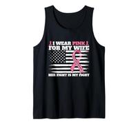 I Wear Pink for My Wife - Breast Cancer Awareness Husband Tank Top