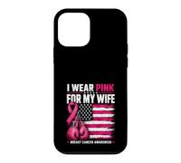 I Wear Pink For My Wife Breast Cancer Boxing US Flag Case for iPhone 12 mini