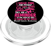 I Wear Pink For Myself My Scars Tell A Story PopSockets PopGrip for MagSafe