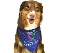 I Wear Pink & Teal for Metastatic Breast Cancer Awareness Soft Dog Bandana Scarf Triangle Kerchief Pet Accessories for Dogs & Cats66