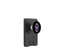 I Wear Purple For Lupus Awareness Butterfly Purple Ribbon PopSockets PopWallet for MagSafe