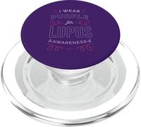 I WEAR PURPLE FOR LUPUS AWARENESS SLE Meme PopSockets PopGrip for MagSafe