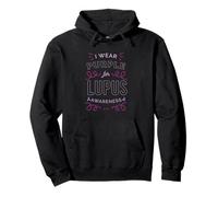 I WEAR PURPLE FOR LUPUS AWARENESS SLE Meme Pullover Hoodie