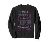 I WEAR PURPLE FOR LUPUS AWARENESS SLE Meme Sweatshirt