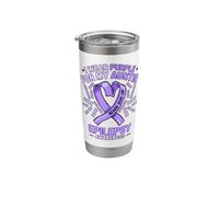 I Wear Purple for My Auntie Epilepsy Awareness Stainless Steel Insulated Tumbler