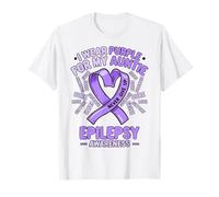 I Wear Purple For My Auntie Epilepsy Awareness T-Shirt