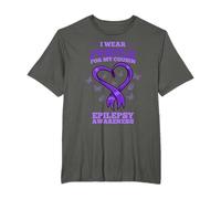 I Wear Purple For My Cousin Epilepsy Awareness T-Shirt