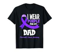 I Wear Purple For My Dad Pancreatic Cancer Awareness T-Shirt