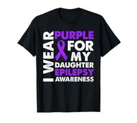 I Wear Purple for My Daughter Epilepsy Awareness T-Shirt