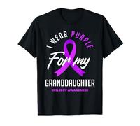 I Wear Purple For My Granddaughter Epilepsy Awareness T-Shirt