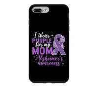 I Wear Purple for My Mom Alzheimer's Awareness Design Case for iPhone 7 Plus/8 Plus