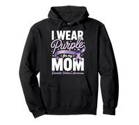 I Wear Purple For My Mom Domestic Violence Awareness Pullover Hoodie