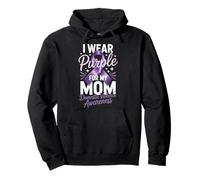 I Wear Purple For My Mom Domestic Violence Awareness Pullover Hoodie