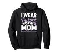 I Wear Purple For My Mom Domestic Violence Awareness Pullover Hoodie