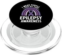 I Wear Purple For My Son Epilepsy Awareness PopSockets PopGrip for MagSafe