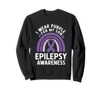 I Wear Purple For My Son Epilepsy Awareness Sweatshirt