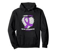 I Wear Purple For My Stepdaughter Epilepsy Awareness Pullover Hoodie
