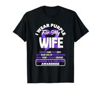 I Wear Purple For My Wife Crohn's & Colitis Awareness T-Shirt