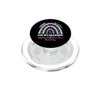 I Wear Purple Green For Grandma Hospice Palliative Care PopSockets PopGrip for MagSafe