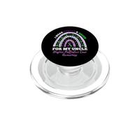 I Wear Purple Green For Uncle Hospice Palliative Care PopSockets PopGrip for MagSafe