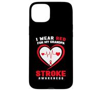 I wear Red for my Grandpa Stroke Awareness Case for iPhone 15 Plus