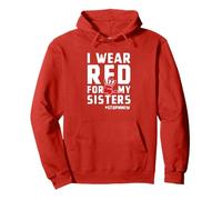 I Wear Red For My Sisters Native American Indigenous Women Pullover Hoodie