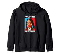 I Wear Red For My Sisters Native American Pride Gift Zip Hoodie