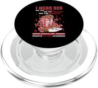I Wear Red for the Warrior AIDS HIV Awareness PopSockets PopGrip for MagSafe