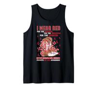 I Wear Red for The Warrior AIDS HIV Awareness Tank Top