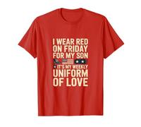I Wear Red On Friday for My Son Military RED Friday T-Shirt