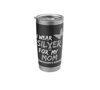 I WEAR Silver for My MOM Parkinson's Disease Awareness Stainless Steel Insulated Tumbler