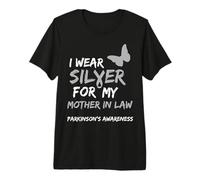 I WEAR Silver for My Mother in Law Parkinson's Awareness Premium T-Shirt