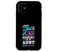I Wear Teal And Purple In Memory Of My Aunt Case for iPhone 11