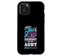 I Wear Teal And Purple In Memory Of My Aunt Case for iPhone 11 Pro