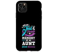 I Wear Teal And Purple In Memory Of My Aunt Case for iPhone 11 Pro Max