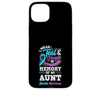 I Wear Teal And Purple In Memory Of My Aunt Case for iPhone 15 Plus