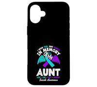 I Wear Teal And Purple In Memory Of My Aunt Case for iPhone 16 Plus