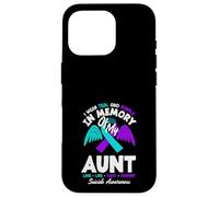 I Wear Teal And Purple In Memory Of My Aunt Case for iPhone 16 Pro
