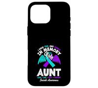 I Wear Teal And Purple In Memory Of My Aunt Case for iPhone 16 Pro Max