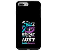 I Wear Teal And Purple In Memory Of My Aunt Case for iPhone 7 Plus/8 Plus