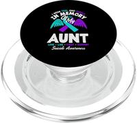 I Wear Teal And Purple In Memory Of My Aunt PopSockets PopGrip for MagSafe