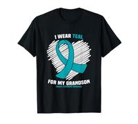I Wear Teal for My Grandson Fragile X Syndrome Awareness T-Shirt