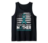 I Wear Teal for My Mother Ovarian Cancer Awareness Support Tank Top