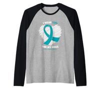 I Wear Teal for My Niece Fragile X Syndrome Awareness Raglan Baseball Tee
