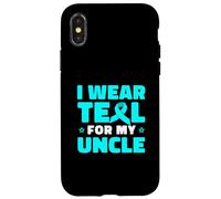 I Wear Teal For My Uncle Tourette Syndrome Awareness Case for iPhone X/XS