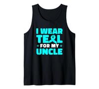 I Wear Teal For My Uncle Tourette Syndrome Awareness Tank Top