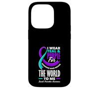 I Wear Teal & Purple For Someone Who Means The World To Me Case for iPhone 14 Pro